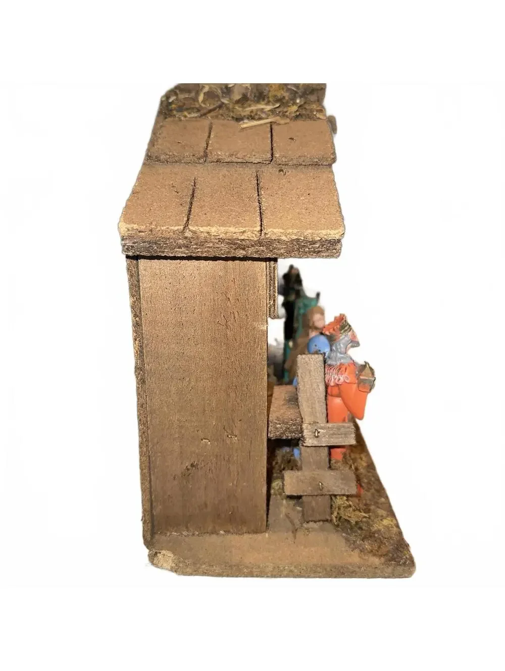 Nativity Vintage Complete Set Stable Mary Joseph Jesus 3 Wise Men Italy 10x13